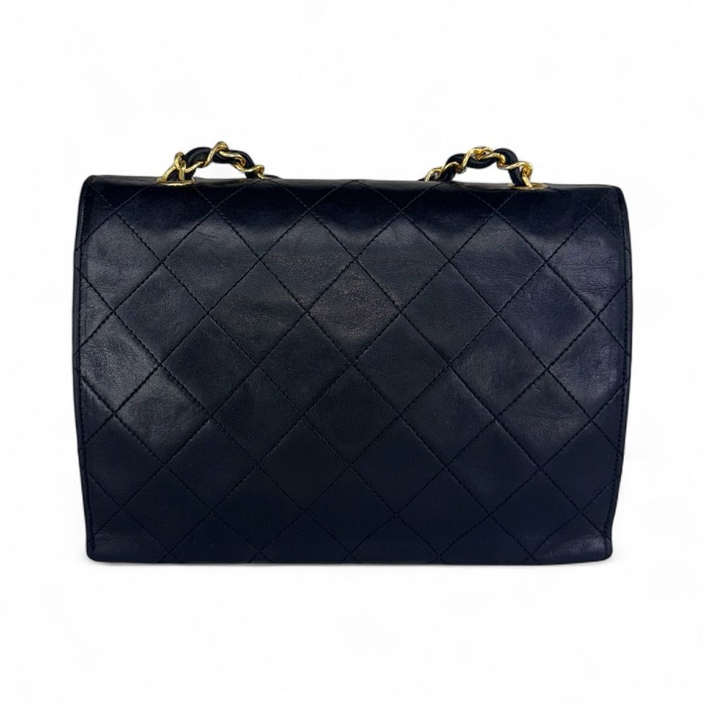 CHANEL Black Quilted 24K CC Logo Hardware Leather Shoulder Bag - Picture 6 of 15